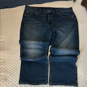 Calvin Klein Indigo Blue Faded Straight Jeans
